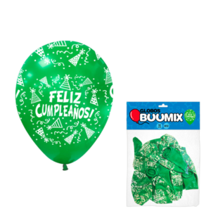 Bomba feliz cumplaÑos r12x10 verde