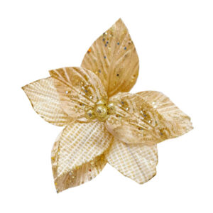 Flor navideÑa dorada