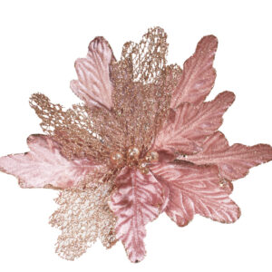 Flor navideÑa palo de rosa