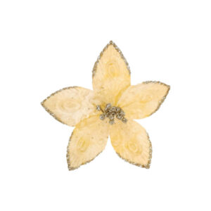 Flor navideÑa dorada