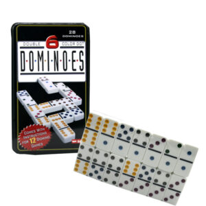 Domino caja metalica 28 piezas 9mm