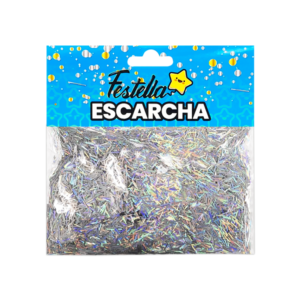 Escarcha de color plateado para globos
