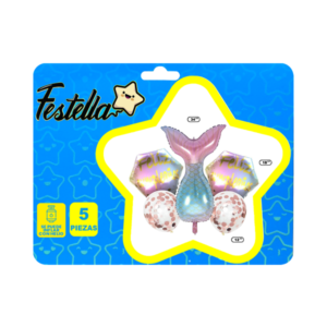 Kit globo de cola de sirena decorativo para fiestas