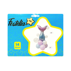 Kit globo cola de sirena x 14