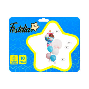 Kit globo copa de helado x10