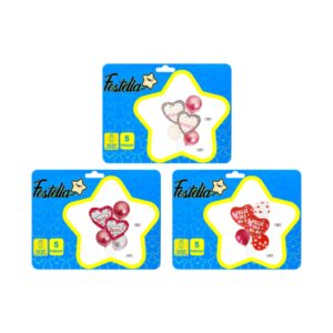 Kit globo corazon mamÁ x5