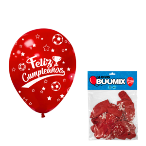 Bomba feliz cumpleaÑos r12x10 roja