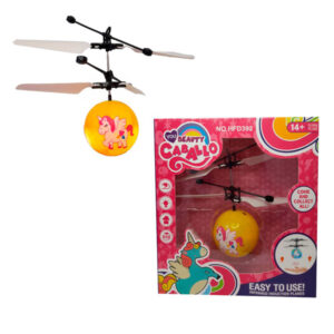 Drone redondo con luz y sensor de movimiento, recargable