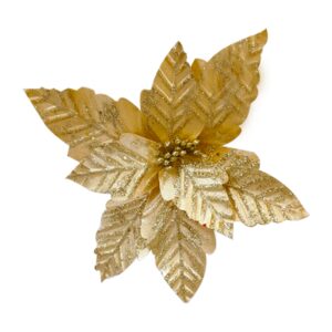 Flor navideÑa dorada