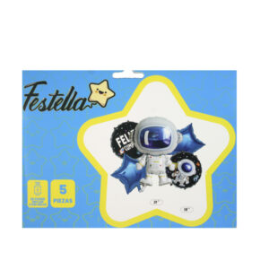 Kit globo espacial astronauta x 5