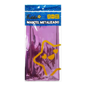 Mantel de fiesta decorativo metalizado, variedad de colores
