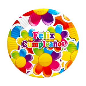 Plato fiesta feliz cumpleaÑos x10