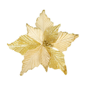 Flor navideÑa dorada