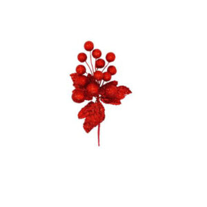Pin navideÑo bolas rojo