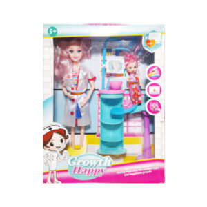 Barby enfermera con accesorios en caja